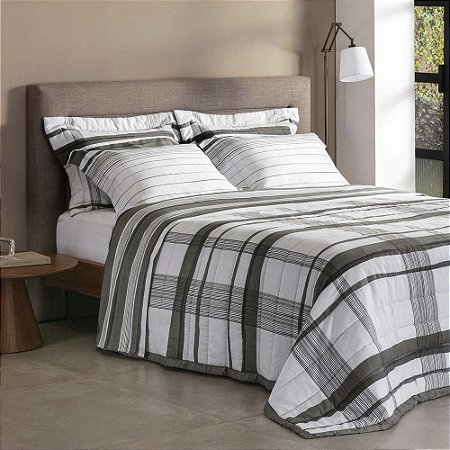 Colcha Queen Size Buddemeyer 270 Fios 3 Peças Sato
