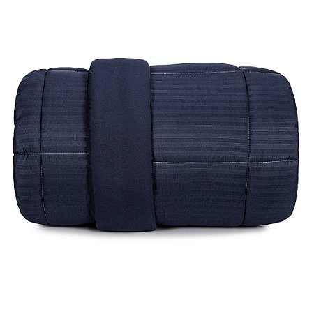 Edredom Queen Size Altenburg Toque de Pluma Clássico Acetinado Azul Diamante