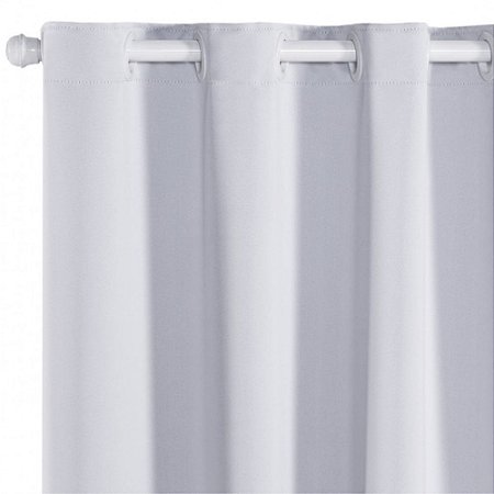 Cortina Blackout de Tecido Liso 4.00 x 2.30 Mts Vivalutex Lisboa Branca