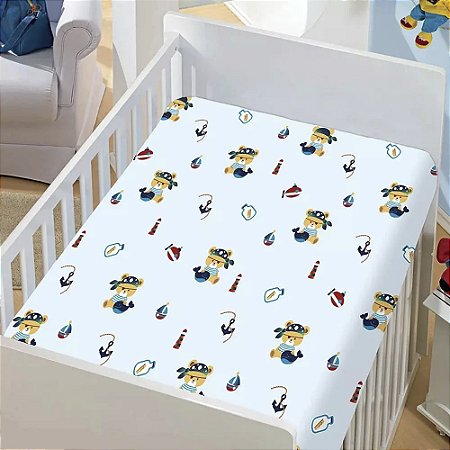 Cobertor para Bebê Flannel Kyor 90x110cm Piratinhas