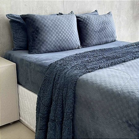 Jogo de Cama Casal Bella Enxovais 4 Peças Plush Bella Dreams Kaliu