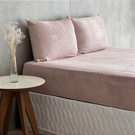 Jogo de Lençol e Fronha Queen Size Bella Enxovais Plush 3 Peças Bella Dreams Lyra