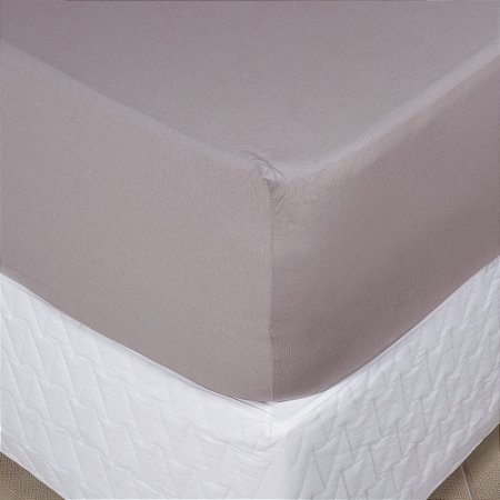 Lençol Queen Size Malha Aletex Chocolate