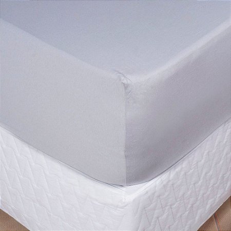 Lençol King Size Malha Aletex Cinza
