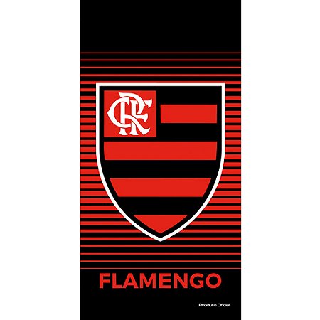 Toalha Flamengo Oficial Buettner Veludo 70x140cm