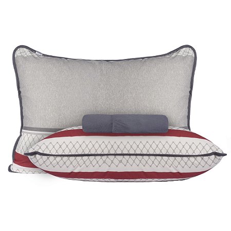 Jogo de Cama Queen Size Malha 3 Peças BBC Têxtil Chumbo