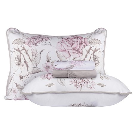 Jogo de Cama Queen Size Malha 4 Peças BBC Têxtil Avelã