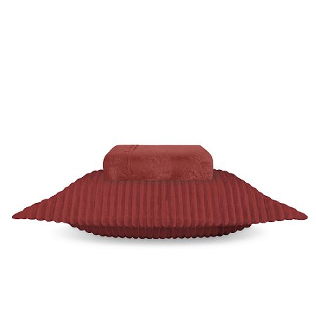 Jogo de Cama Solteiro Plush 2 Peças BBC Têxtil Cereja