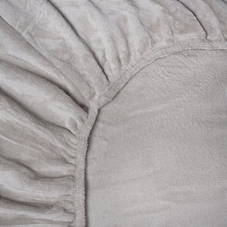 Lençol de Plush Queen Size BBC Têxtil Avelã