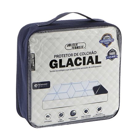 Protetor de Colchão Queen Size Impermeável Jolitex Glacial