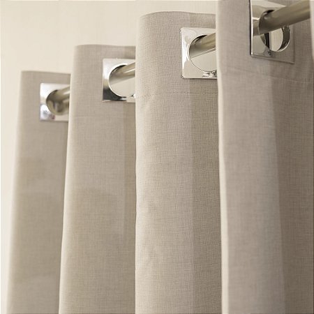 Cortina Blackout Bella Enxovais Vedação 100% 260x180cm Areia