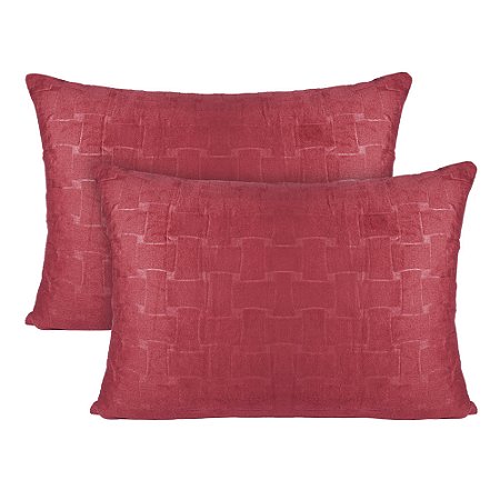 Par de Fronha em Plush Bella Enxovais Dreams Ruby