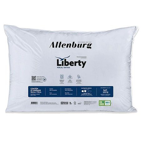 Travesseiro Altenburg Liberty Percal 180 Fios