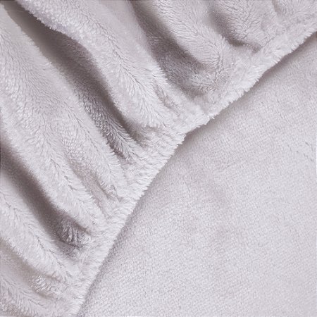Lençol de Plush Queen Size Bella Enxovais Gelo
