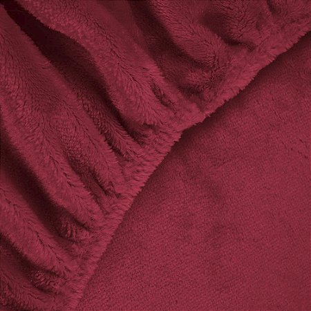 Lençol de Plush Queen Size Bella Enxovais Vermelho