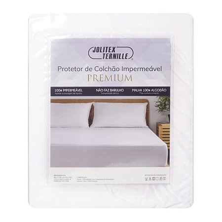 Protetor de Colchão Queen Size Impermeável Jolitex Premium Algodão