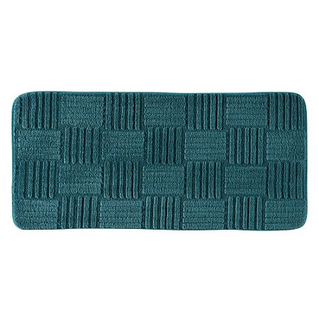 Tapete Passadeira Aconchego Corttex 45x100cm Turquesa
