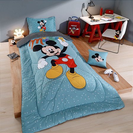 Edredom Infantil Disney Hedrons Plush Mickey Home
