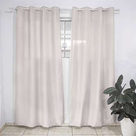 Cortina para Quarto ou Sala Sonia 280x250cm Bege