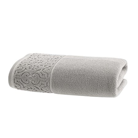 Toalha de Rosto Super Soft Zero Twist Corttex Arabesco 500 g/m² Cinza