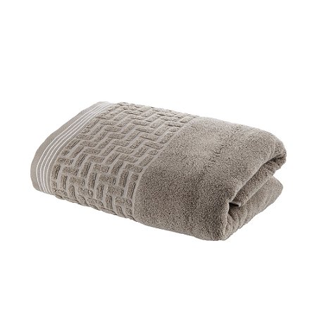 Toalha de Rosto Super Soft Zero Twist Corttex Geométrico 500 g/m² Bege