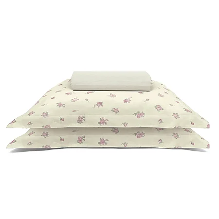 Jogo de Cama King Size Buettner 150 Fios 3 Peças Sarah Rosa