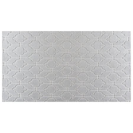 Tapete Corttex Atlanta 60x100cm Antiderrapante Geométrico 1 Cinza