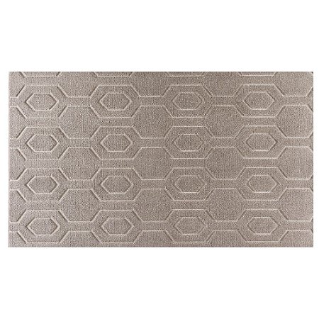 Tapete Corttex Atlanta 60x100cm Antiderrapante Geométrico 2 Marrom
