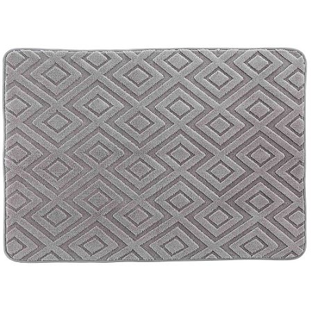 Tapete Corttex Tóquio 140x200cm Antiderrapante Geométrico Cinza