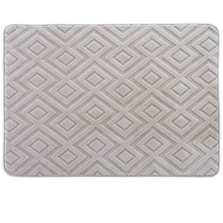 Tapete Corttex Tóquio 140x200cm Antiderrapante Geométrico Bege