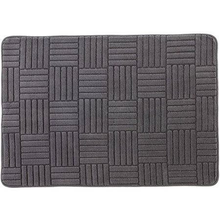 Tapete Corttex Tóquio 200x240cm Antiderrapante Listras Grafite