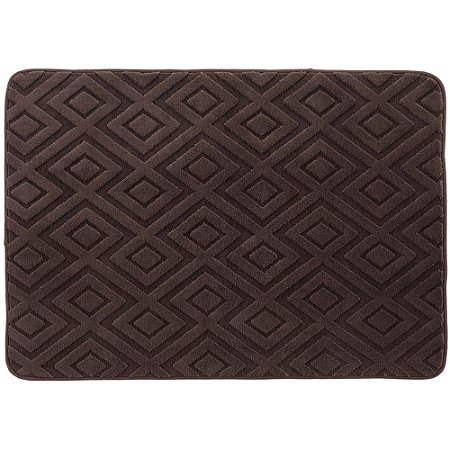 Tapete Corttex Tóquio 200x240cm Antiderrapante Geométrico Marrom Escuro