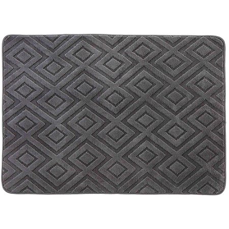 Tapete Corttex Tóquio 200x240cm Antiderrapante Geométrico Grafite