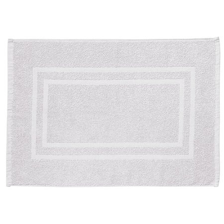 Tapete Piso para Banheiro Corttex Grécia 50x70cm Branco