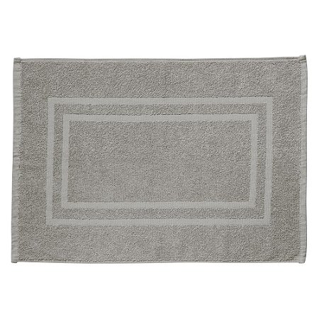 Tapete Piso para Banheiro Corttex Grécia 50x70cm Cinza