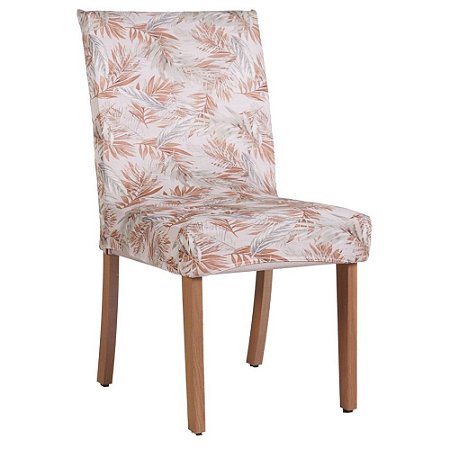 Capa de Cadeira Malha Gel Hiper Têxtil Estampada Bege