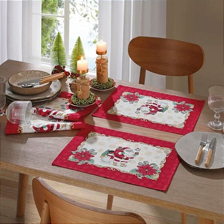 Fundo de Prato Americano Natal Dohler Athenas 45x31cm