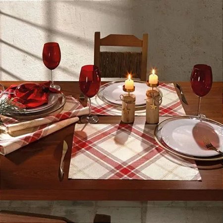 Fundo de Prato Americano Natal Dohler Celebra 45x35cm