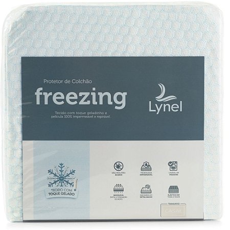 Protetor de Colchão Impermeável King Size Freezing Jacquard Lynel