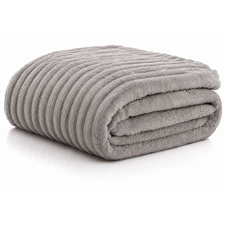 Cobertor King Size Corttex London 240x260cm Cinza