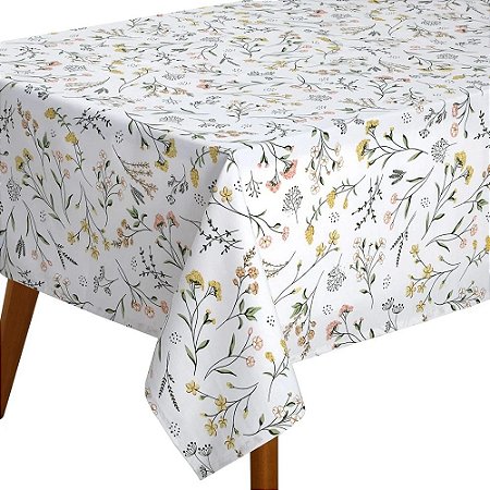 Toalha de Mesa Retangular 8 Lugares Dohler Clean Athenas 1.60 x 2.50Mts Florência
