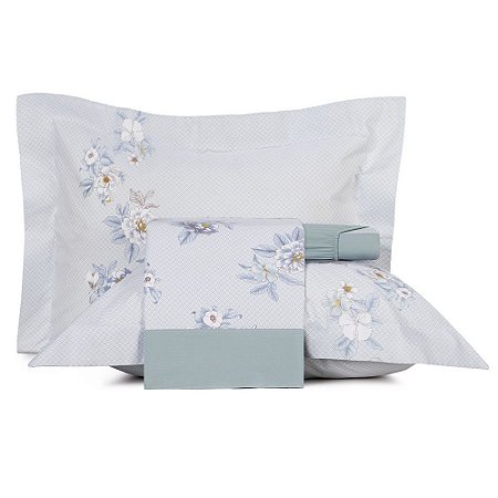 Jogo de Cama King Size Altenburg 200 Fios 4 Peças Algodão Lux Amorata