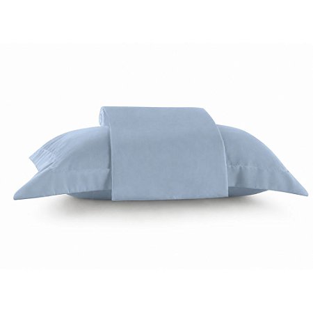Jogo de Cama Solteirão Lynel 200 Fios 2 Peças Althea Azul Ayala