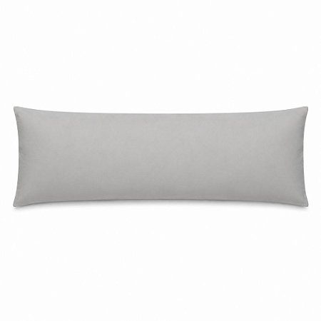 Fronha Body Pillow 200 Fios Lynel 130x40cm Althea Prata Vertex