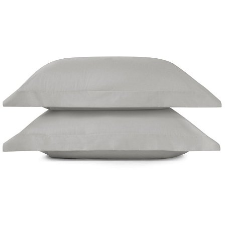 Par de Fronhas 200 Fios Lynel 50x70cm Althea Prata Vertex