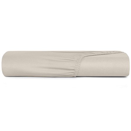 Lençol com Elástico Queen Size 200 Fios Lynel Althea Crudo Hieros