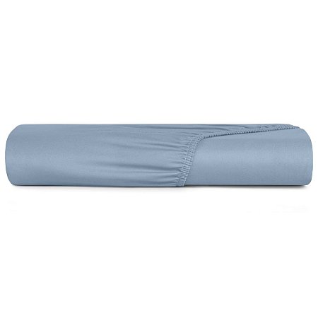 Lençol com Elástico King Size 200 Fios Lynel Althea Azul Ayala
