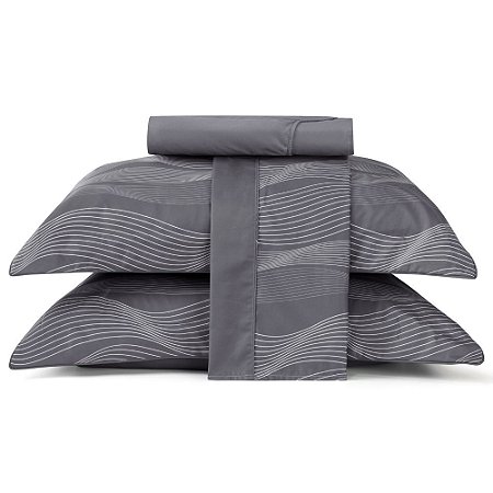 Jogo de Cama Queen Size Lynel 300 Fios 4 Peças Monet Waves