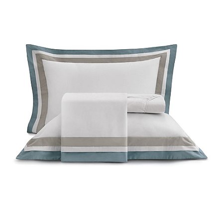 Jogo de Cama King Size Altenburg 200 Fios 4 Peças Algodão Lux Versalhes Branco