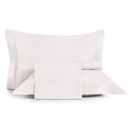 Jogo de Cama Queen Size Altenburg 200 Fios 4 Peças Algodão Lux Branco